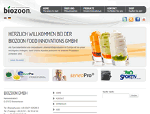 Tablet Screenshot of biozoon.de